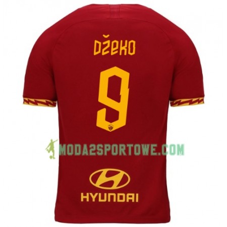 Koszulka AS Roma Dzeko 9 Domowe Stroje Piłkarskie 2019/20 Krótki Rękaw